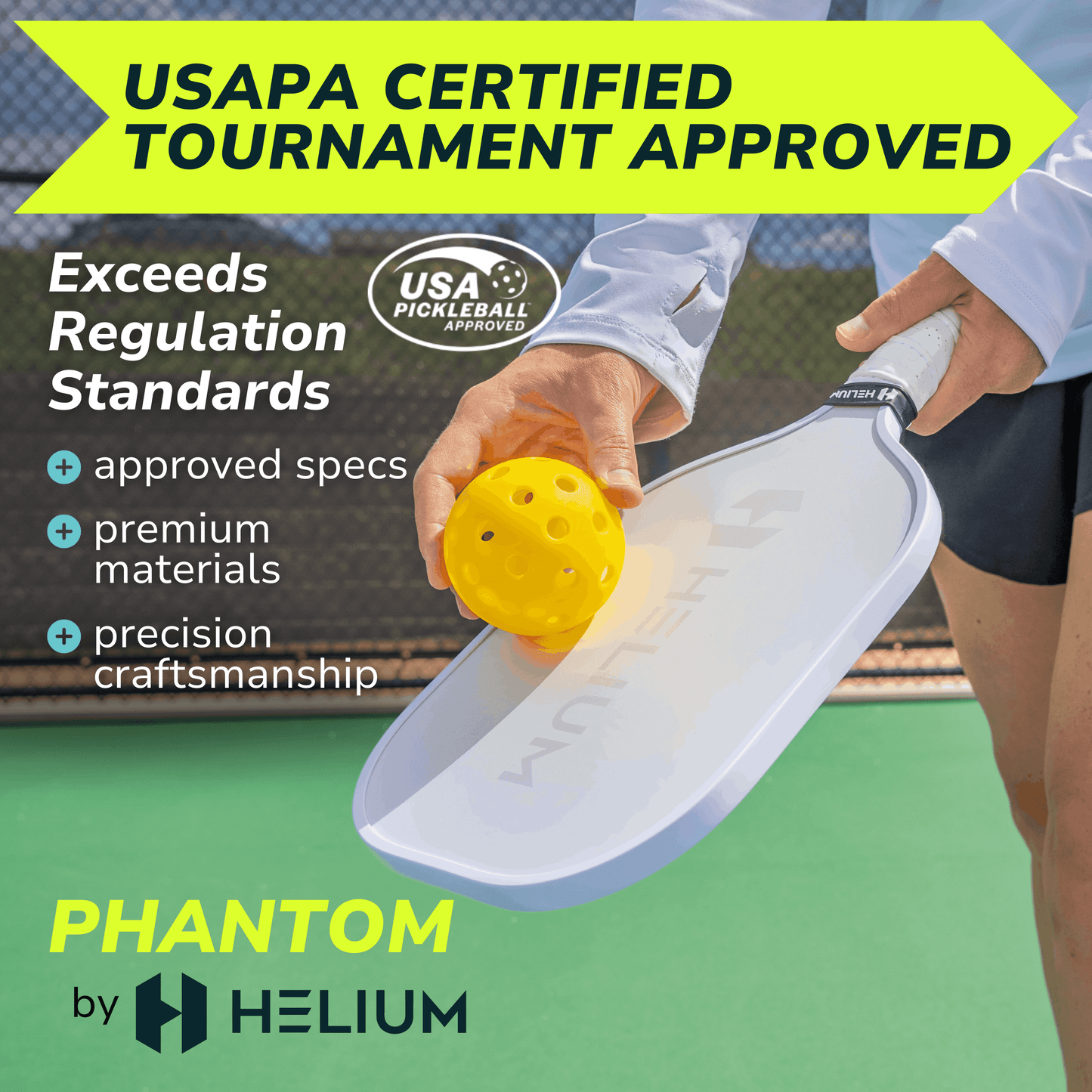 Helium Phantom Fiberglass Paddle - 4-Pack Bundle