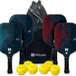 Helium Atmos Carbon Fiber Pickleball Paddle 4-Paddle Bundle